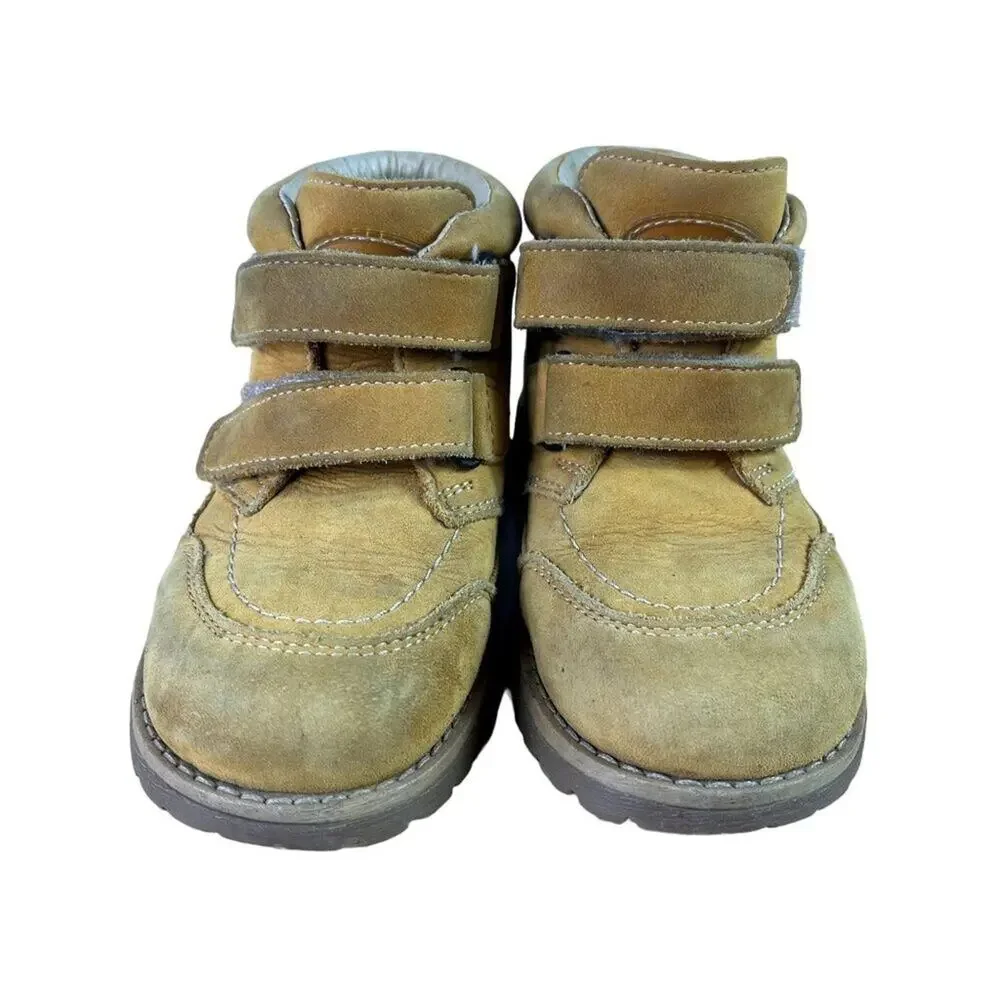 Ciciban Kids Boots Toddler 25 Yellow Leather Upper Lining Casual Play Hiking